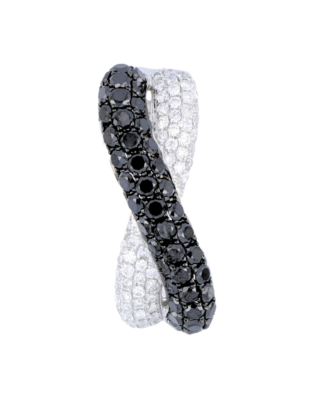 Black Diamond Ladies Pendant (Black Diamond 1.1 cts. White Diamond 0.31 cts.) Not Net