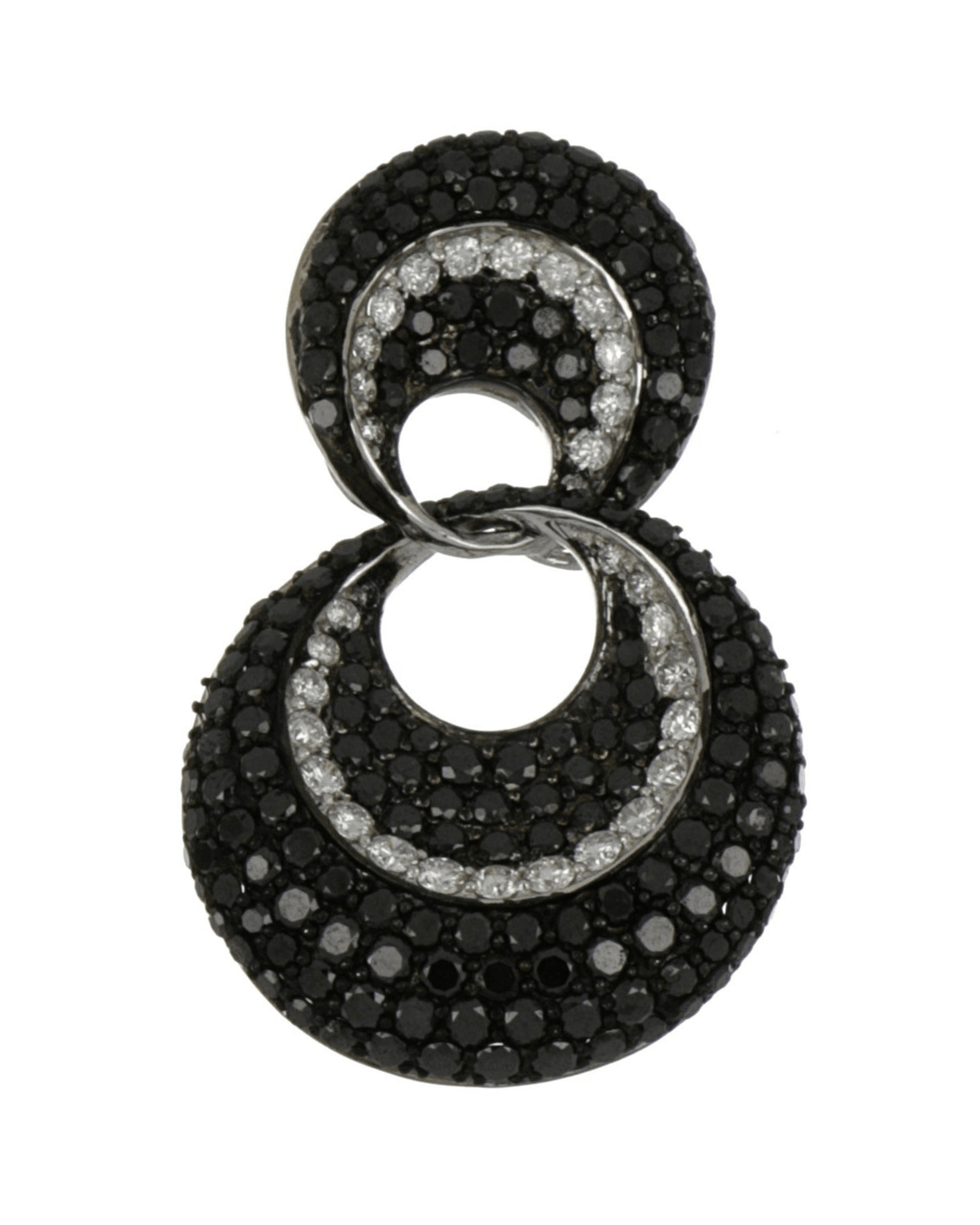 Black Diamond Pendant (Black Diamond 2.17 cts. White Diamond 0.46 cts) Not Net