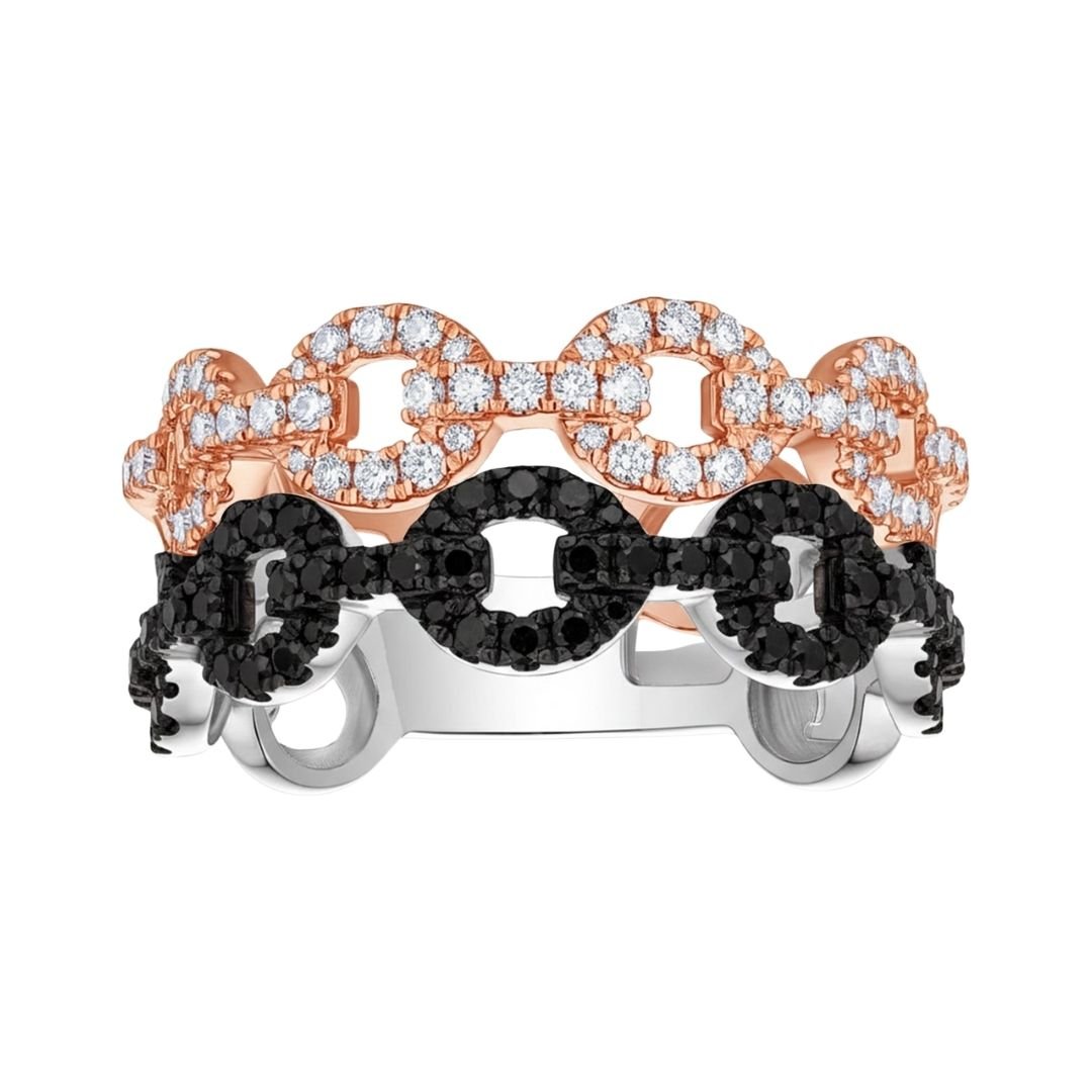 Buy Black Diamond Ring (Black Diamond 0.42 cts. White Diamond 0.4 cts.) at Kay's Fine Jewelry