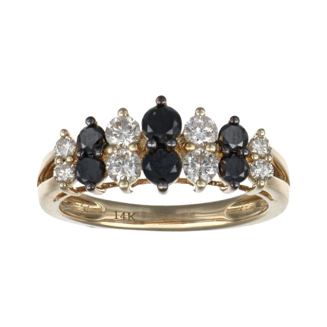 Buy Black Diamond Ring (Black Diamond 0.52 cts. White Diamond 0.48 cts.) at Kay's Fine Jewelry
