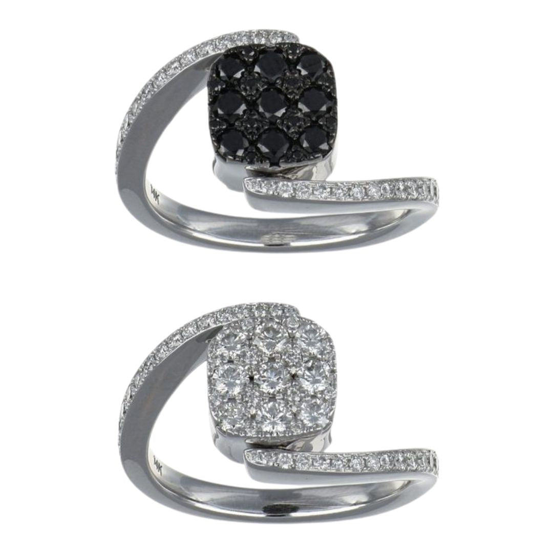 Buy Black Diamond Ring (Black Diamond 0.54 cts. Round White Diamond 0.74 cts.) at Kay's Fine Jewelry