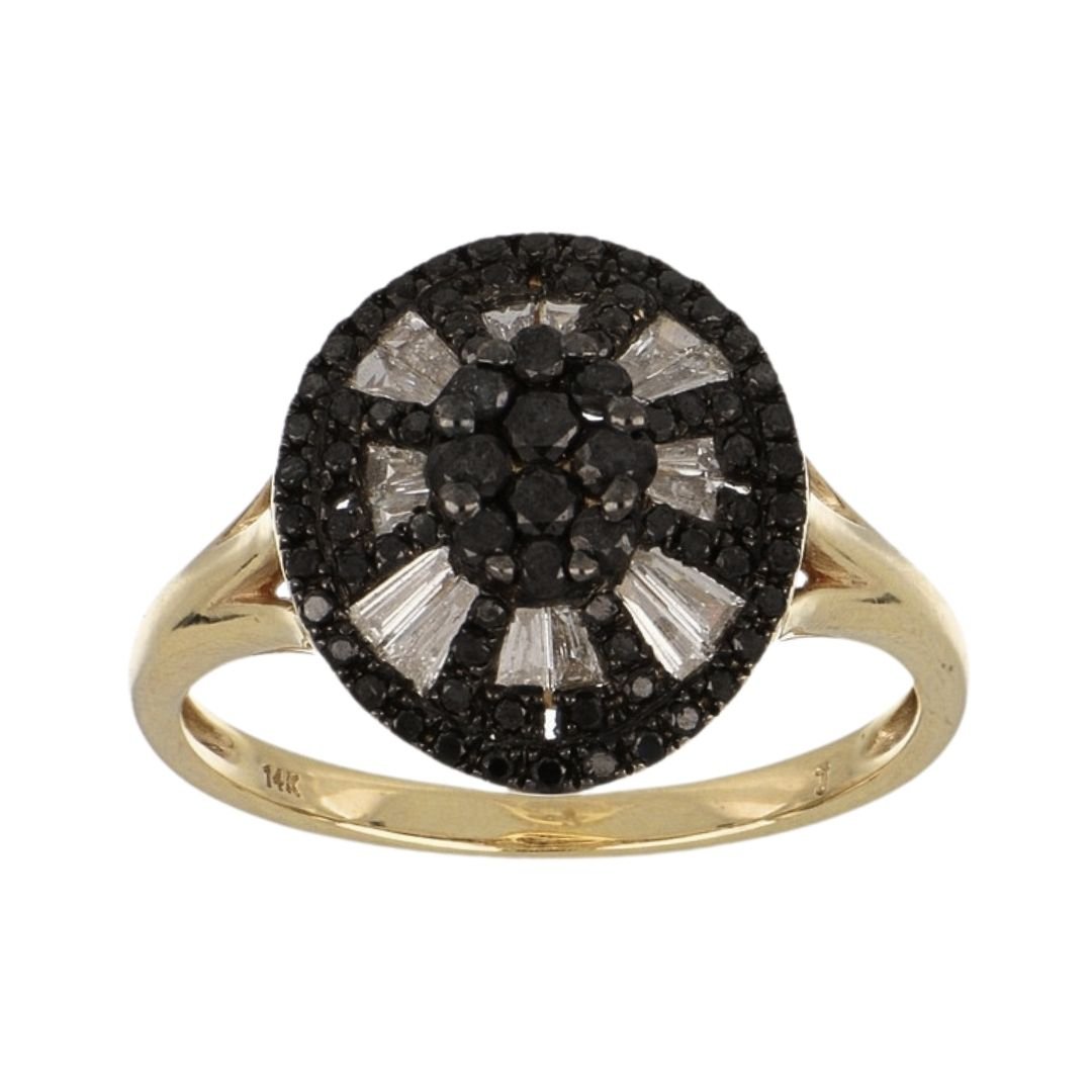 Buy Black Diamond Ring (Black Diamond 0.55 cts. White Diamond 0.33 cts.) at Kay's Fine Jewelry