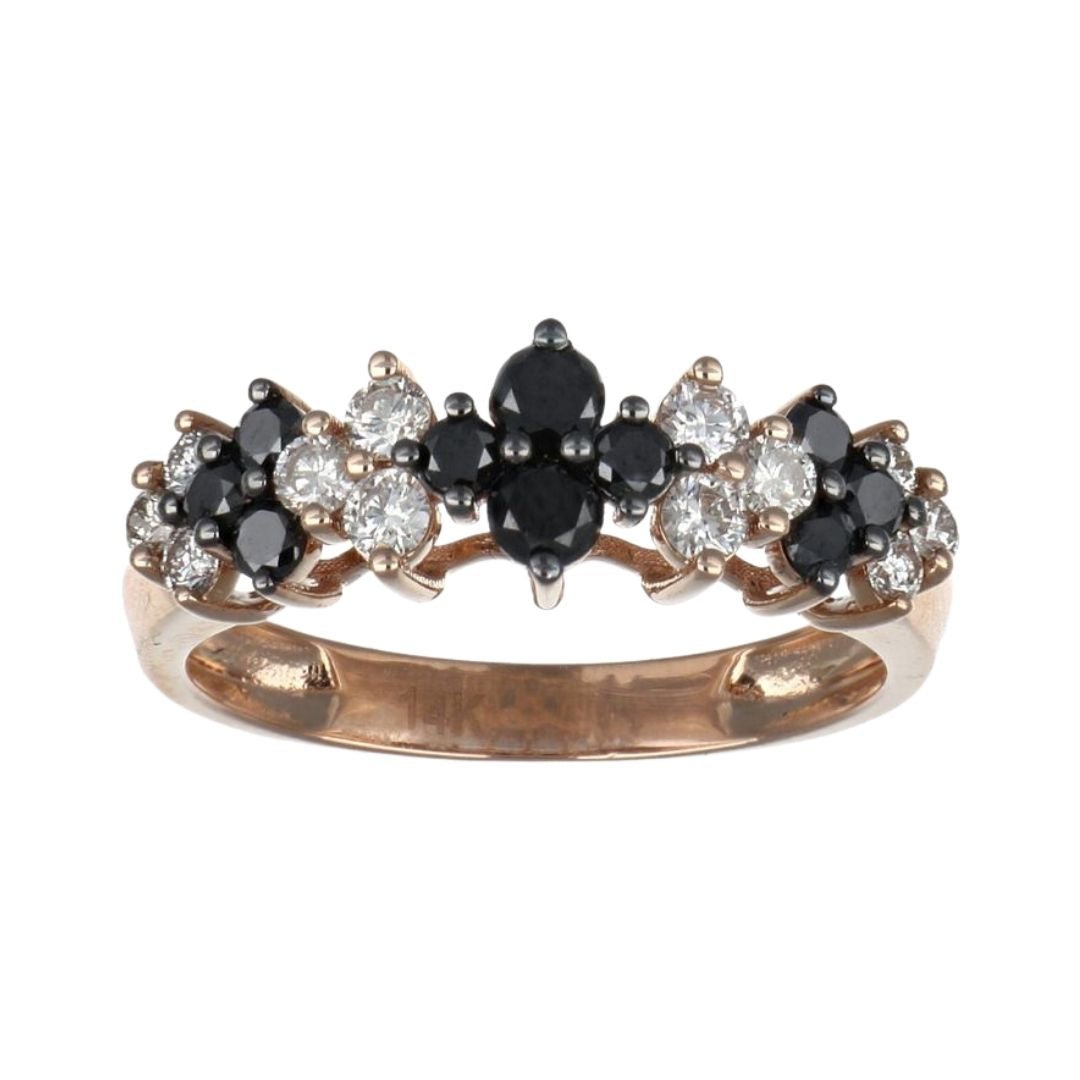 Buy Black Diamond Ring (Black Diamond 0.57 cts. Round White Diamond 0.42 cts.) at Kay's Fine Jewelry