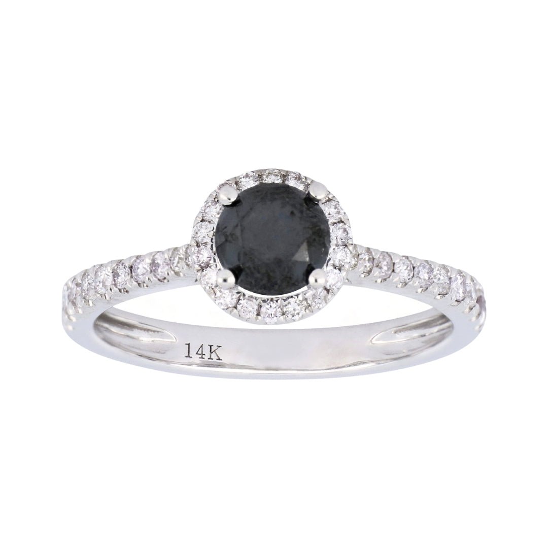 Buy Black Diamond Ring (Black Diamond 0.8 cts. White Diamond 0.3 cts.) at Kay's Fine Jewelry