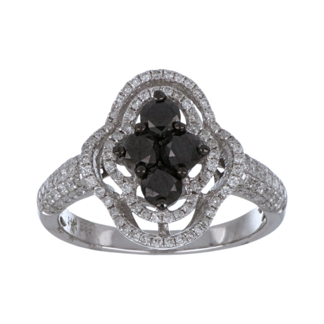 Buy Black Diamond Ring (Black Diamond 0.86 cts. White Diamond 0.67 cts.) at Kay's Fine Jewelry