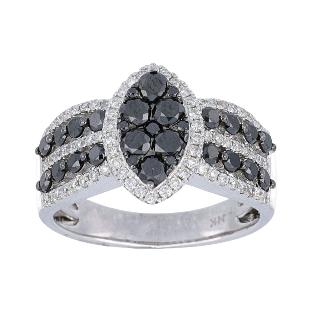 Buy Black Diamond Ring (Black Diamond 1.26 cts. White Diamond 0.4 cts.) at Kay's Fine Jewelry