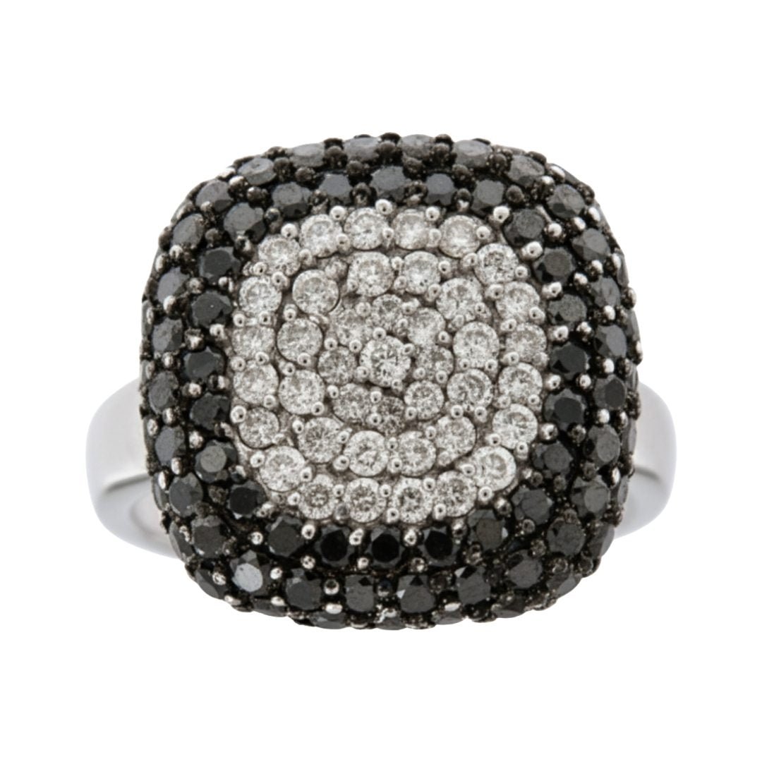 Buy Black Diamond Ring (Black Diamond 2 cts. Round White Diamond 0.6 cts.) at Kay's Fine Jewelry