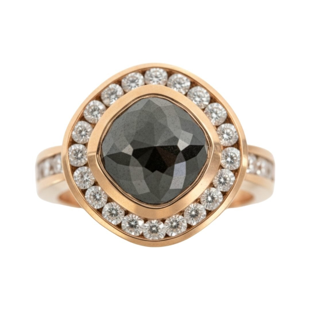 Buy Black Diamond Ring (Black Diamond 2.97 cts. White Diamond 0.82 cts.) at Kay's Fine Jewelry