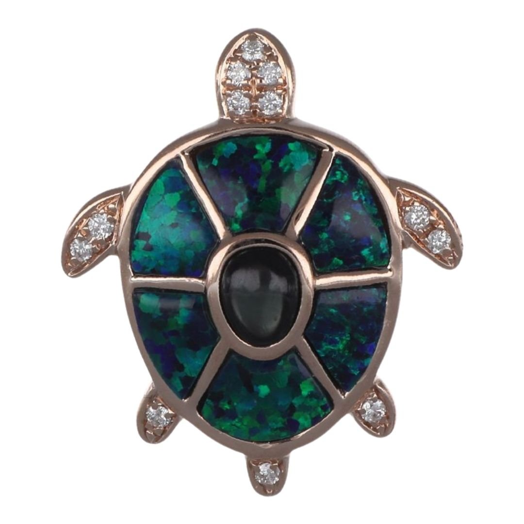Buy Black Mother of Pearl Pendant (Black Mother of Pearl Opal White Diamond 0.06 cts.) at Kay's Fine Jewelry