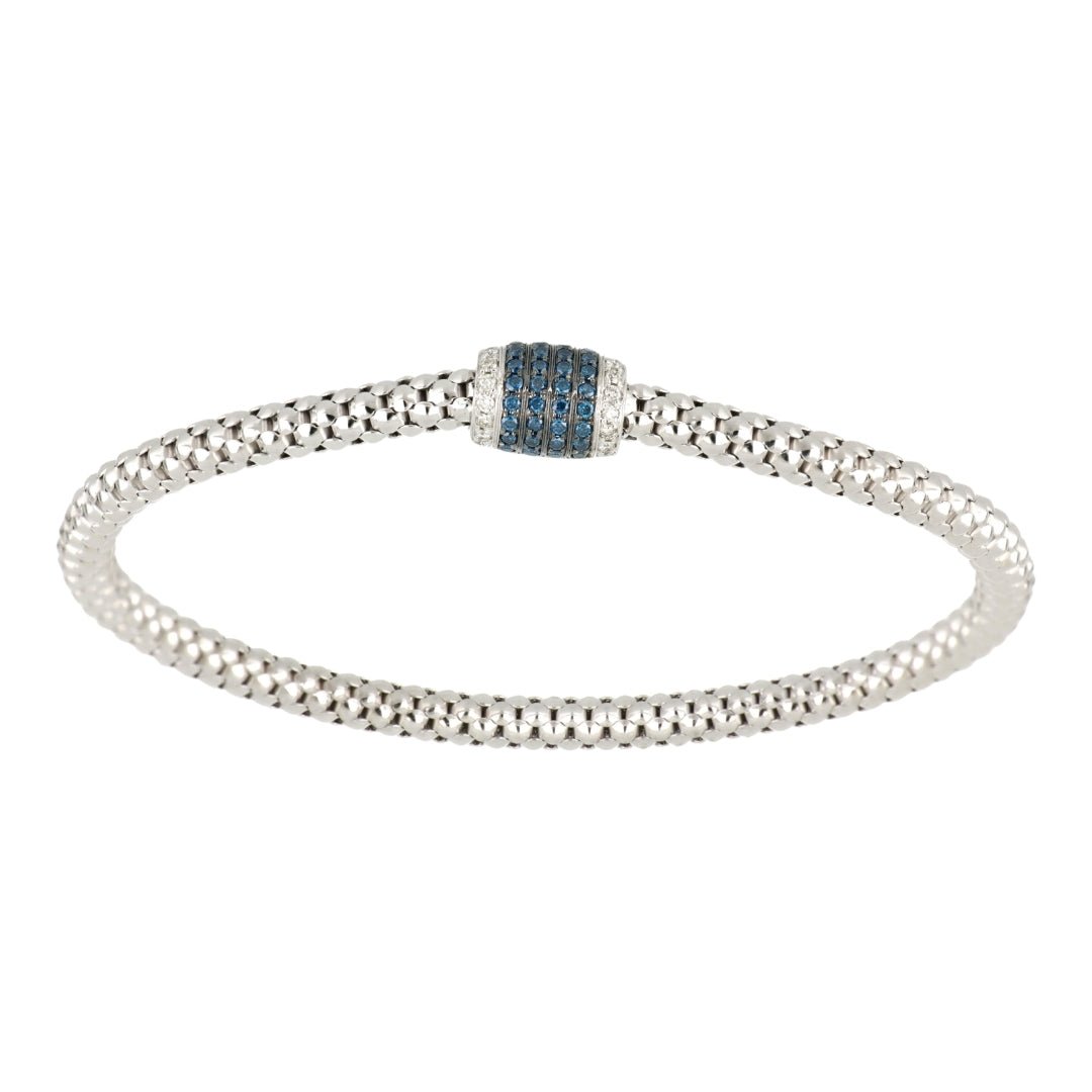 Buy Blue Diamond Bangle (Blue Diamond 0.08 cts. White Diamond 0.08 cts.) at Kay's Fine Jewelry