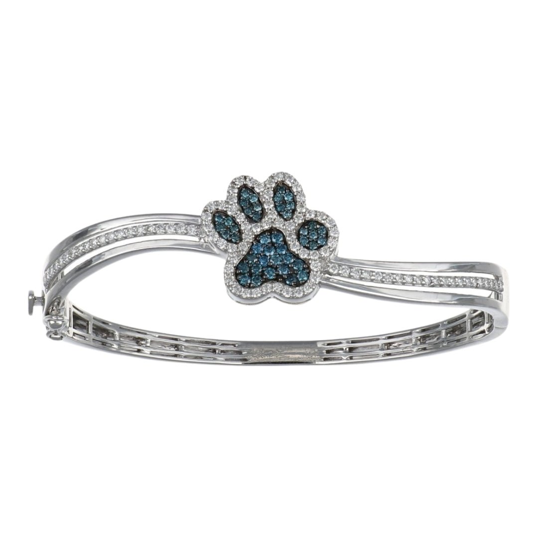 Blue Diamond Bangle (Blue Diamond 0.43 cts. White Diamond 0.75 cts.) Not Net