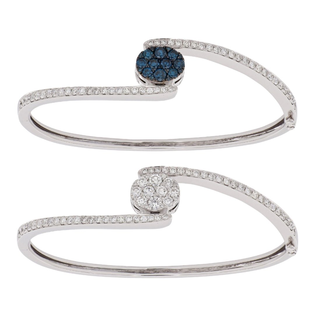 Buy Blue Diamond Bangle (Blue Diamond 0.77 cts. White Diamond 1.94 cts.) at Kay's Fine Jewelry