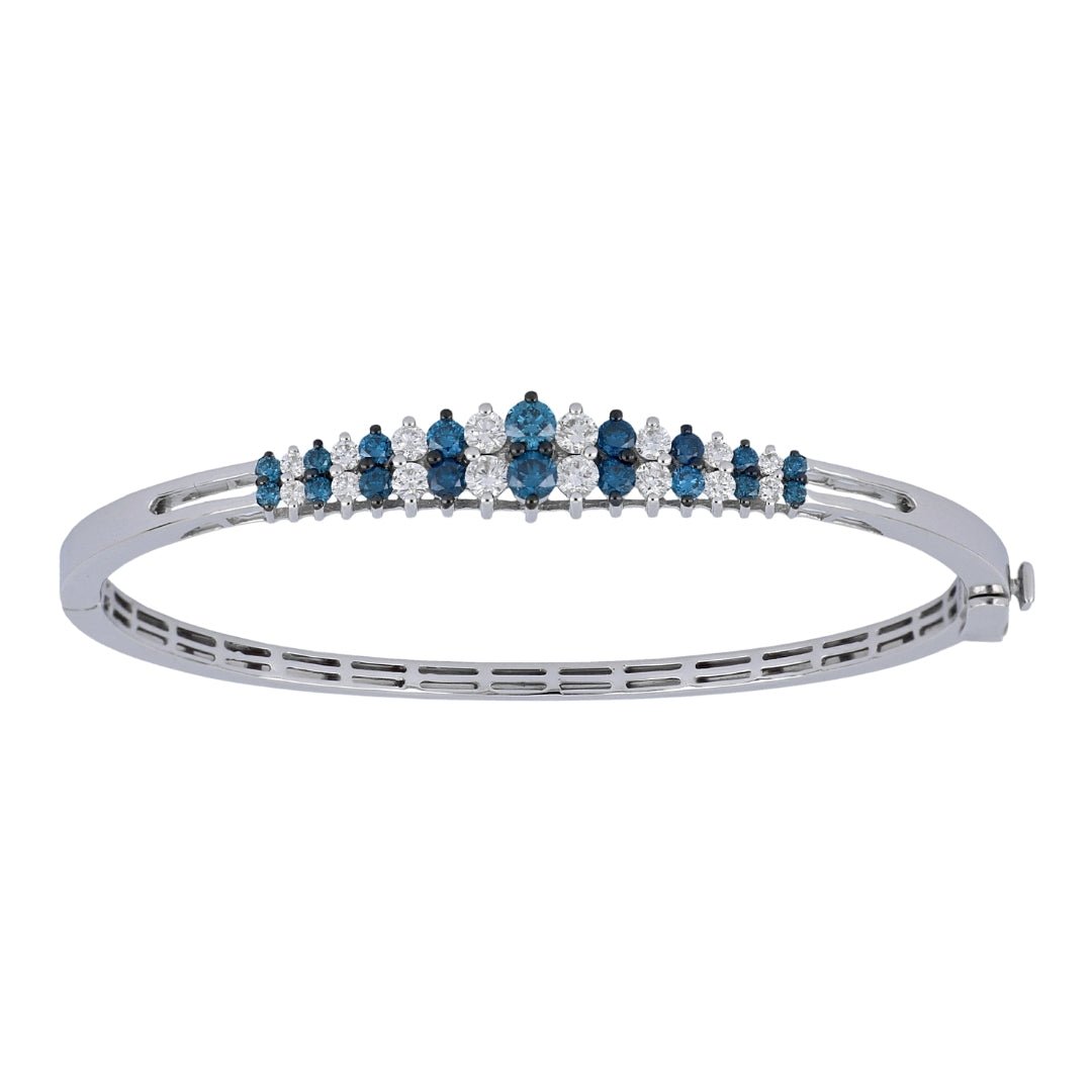 Blue Diamond Bangle (Blue Diamond 1.01 cts. White Diamond 0.81 cts.) Not Net