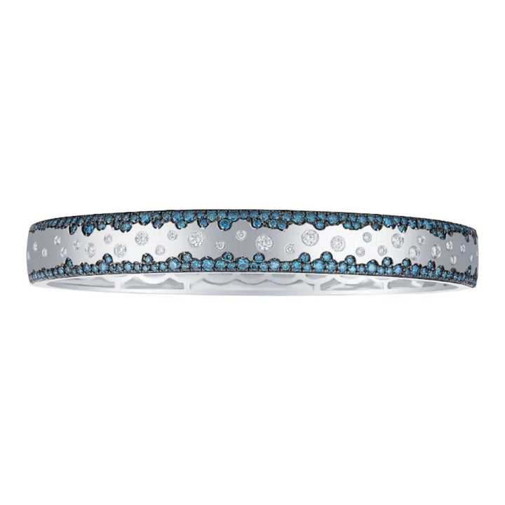 Buy Blue Diamond Bangle (Blue Diamond 1.31 cts. White Diamond 0.34 cts.) at Kay&