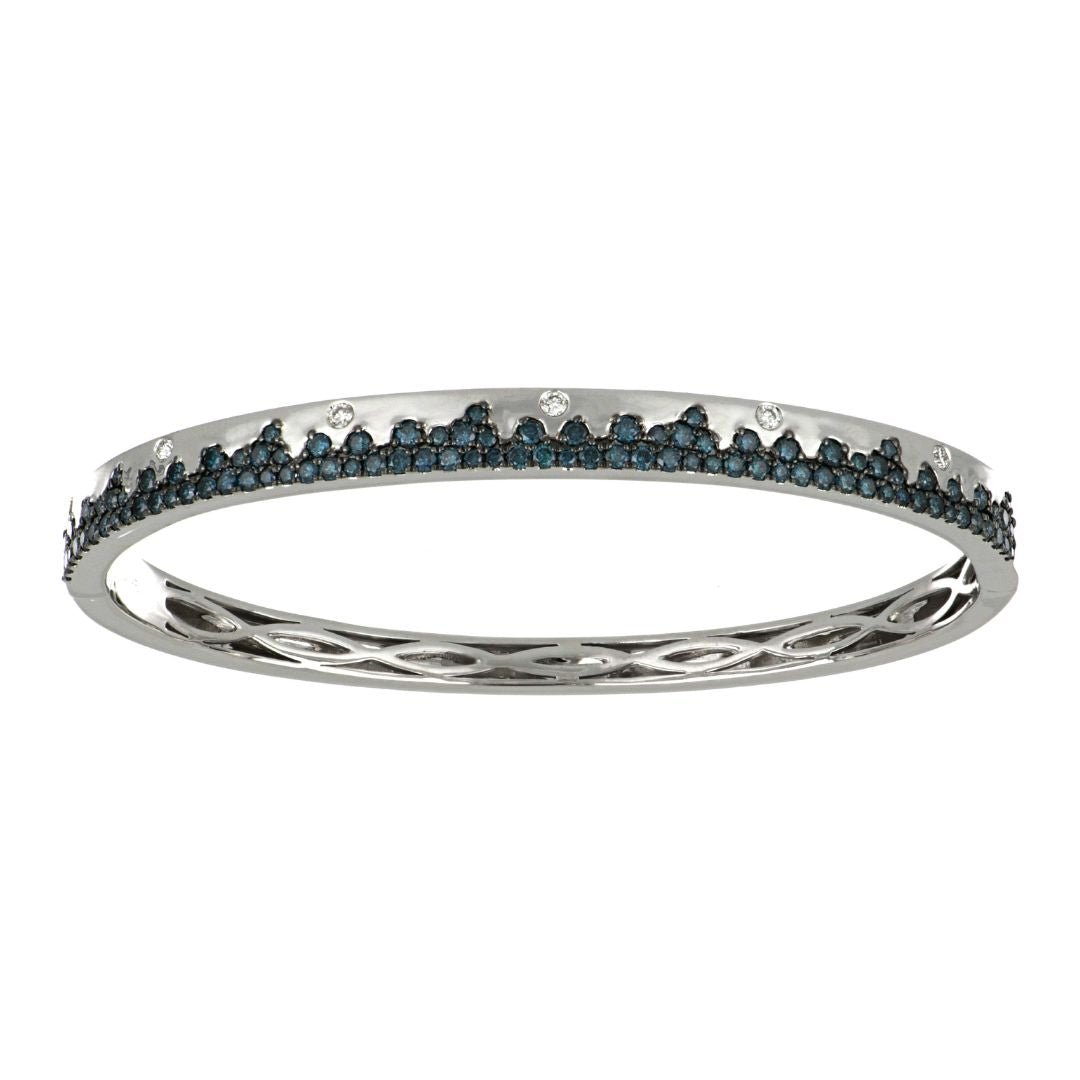 Buy Blue Diamond Bangle (Blue Diamond 1.37 cts. White Diamond 0.11 cts. ) at Kay's Fine Jewelry