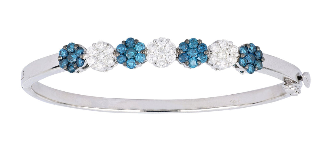 Buy Blue Diamond Bangle (Blue Diamond 1.6 cts. White Diamond 1.2 cts.) at Kay's Fine Jewelry