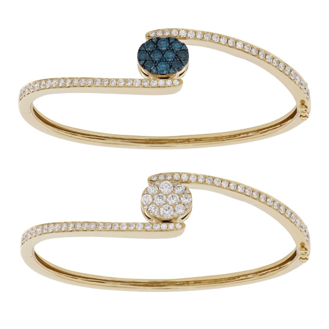 Blue Diamond Bangle (Blue Diamond .77 cts. White Diamond 1.93 cts.) Not Net