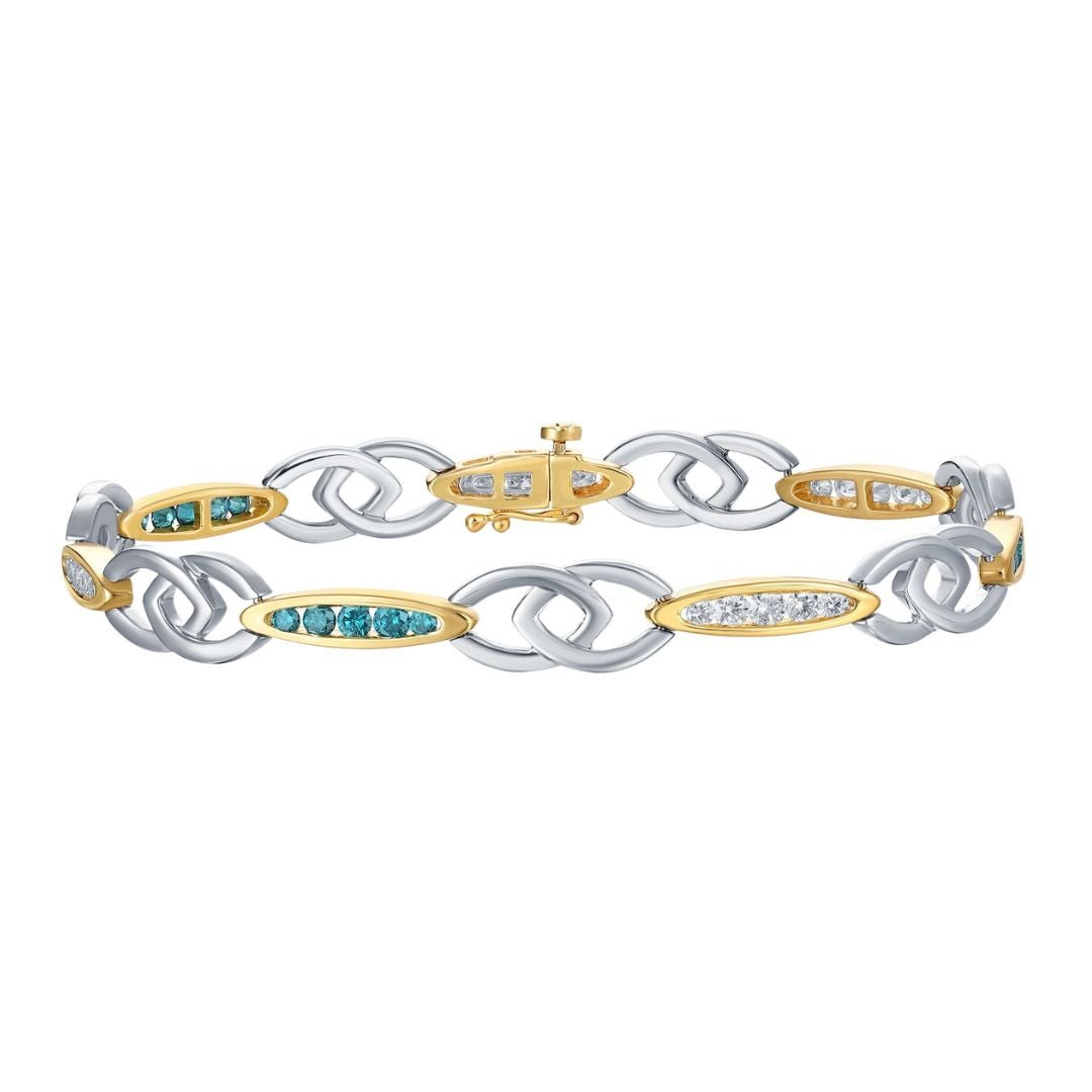 Buy Blue Diamond Bracelet (Blue Diamond 0.6 cts. White Diamond 0.76 cts.) at Kay's Fine Jewelry