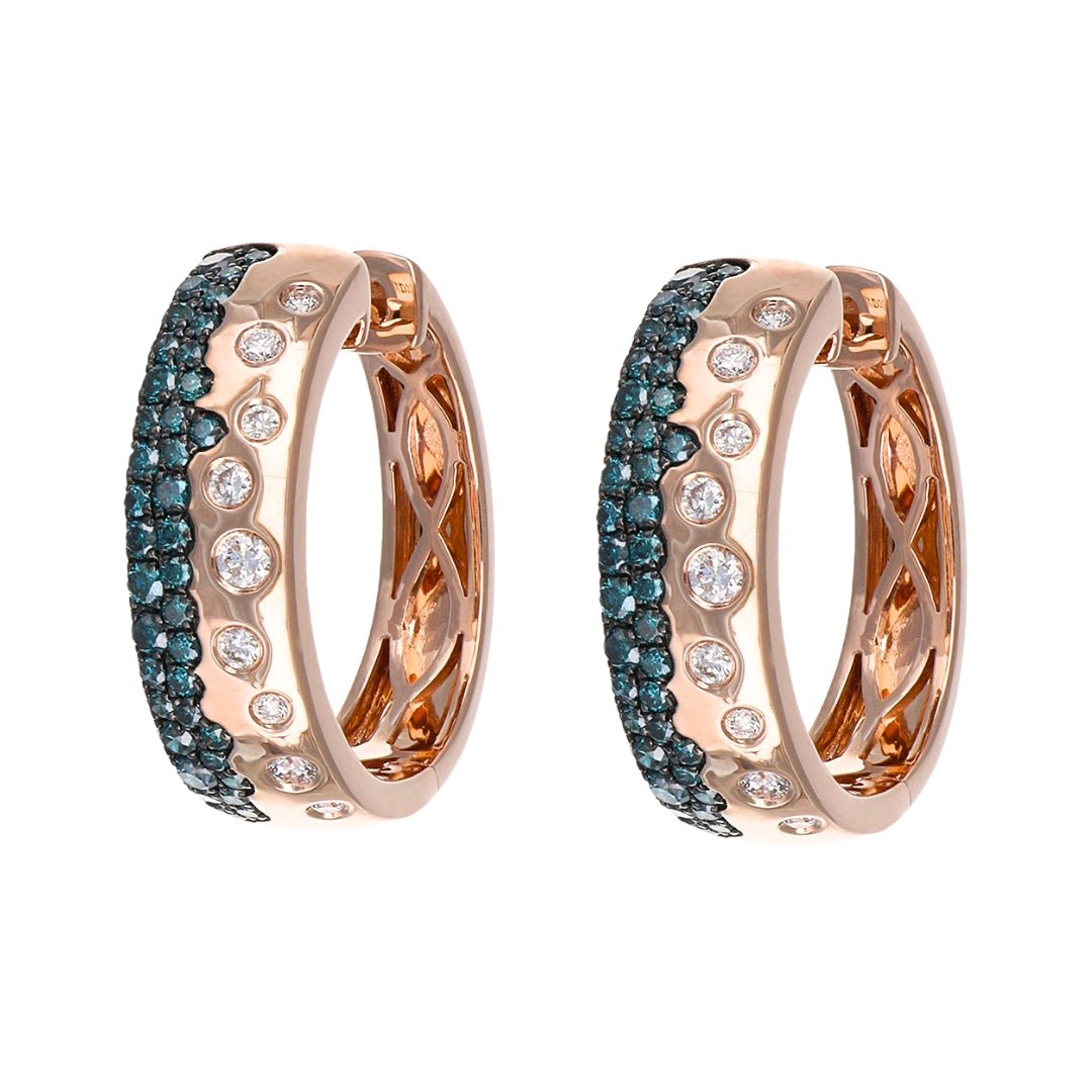 Buy Blue Diamond Earrings (Blue Diamond 0.58 cts. White Diamond 0.19 cts.) at Kay's Fine Jewelry