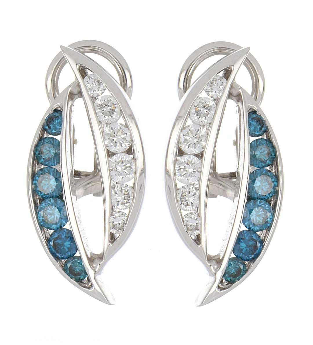 Buy Blue Diamond Earrings (Blue Diamond 0.65 cts. White Diamond 0.53 cts.) at Kay's Fine Jewelry