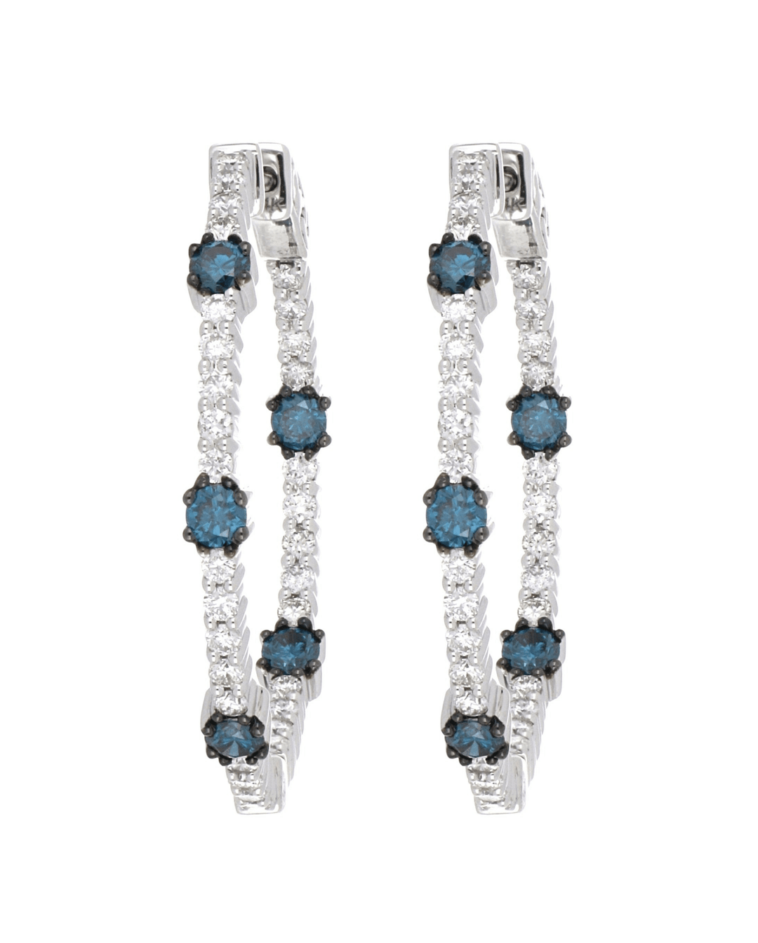 Buy Blue Diamond Earrings (Blue Diamond 0.85 cts. White Diamond 1.13 cts.) at Kay's Fine Jewelry