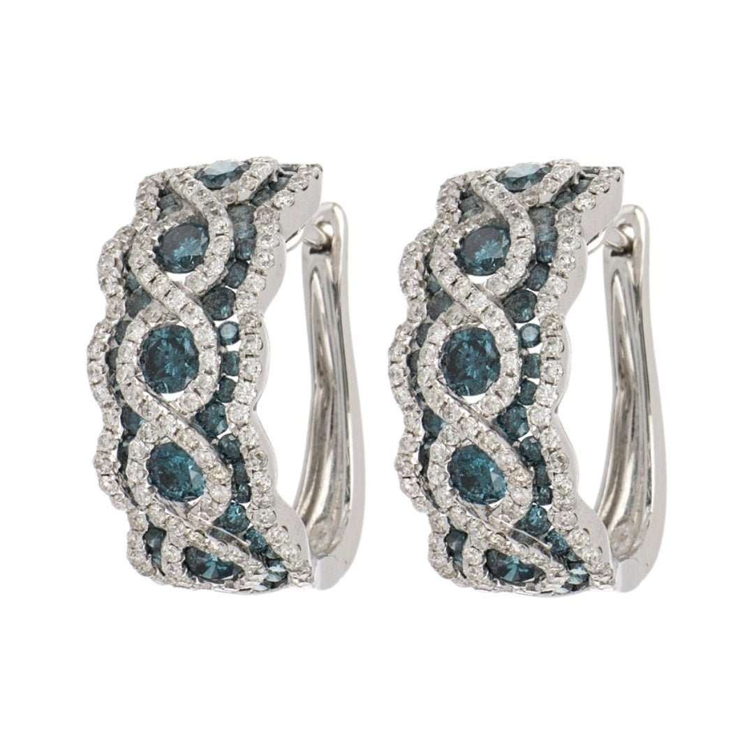 Buy Blue Diamond Earrings (Blue Diamond 2.25 cts. White Diamond 1.2 cts.) at Kay's Fine Jewelry
