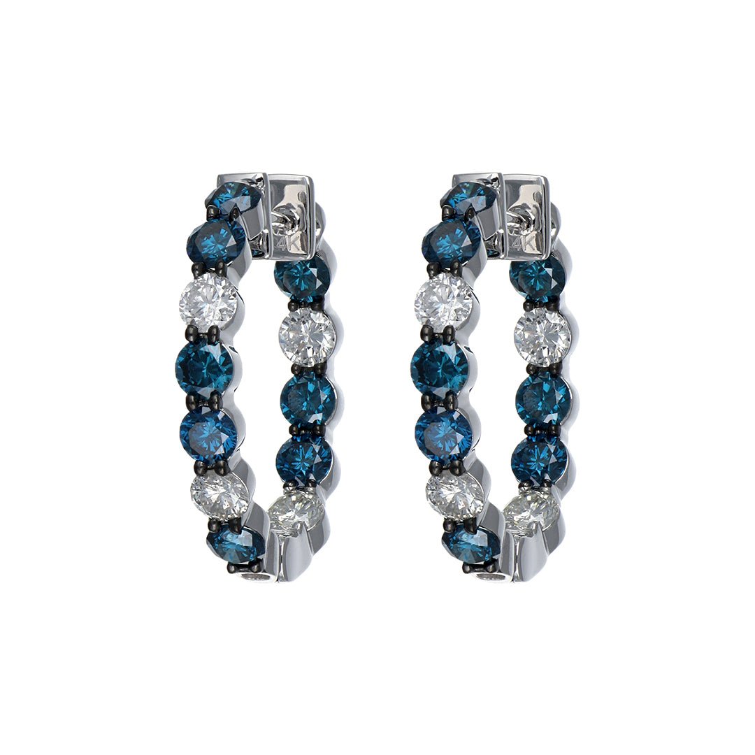 Buy Blue Diamond Earrings (Blue Diamond 2.43 cts. White Diamond 1.27 cts. ) at Kay's Fine Jewelry
