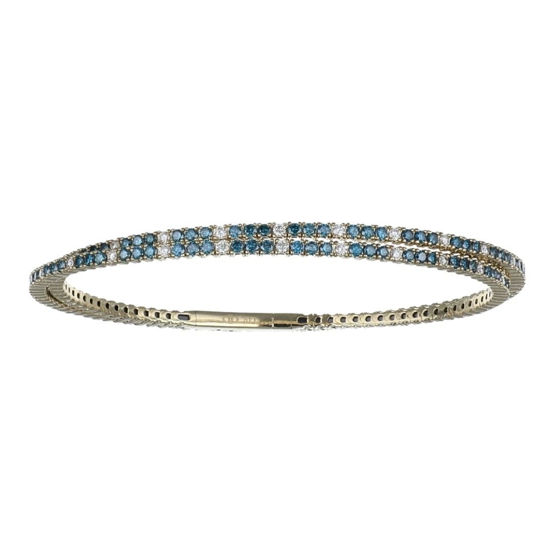 Buy Blue Diamond Flexi Bangle (Blue Diamond 2.48 cts. White Diamond 0.69 cts.) at Kay's Fine Jewelry
