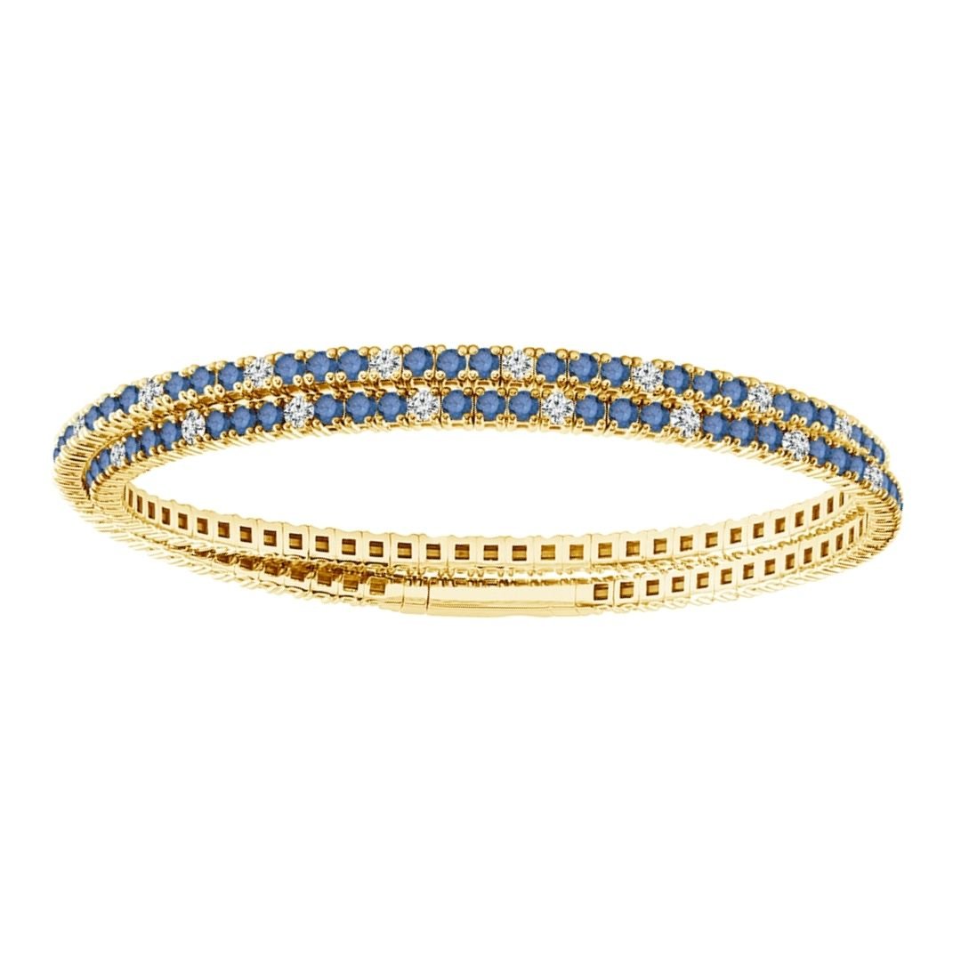 Buy Blue Diamond Flexi Bangle (Blue Diamond 3.23 cts. White Diamond 1.03 cts.) at Kay's Fine Jewelry