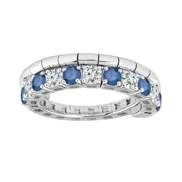 Blue Diamond Flexi Ring (Blue Diamond 0.56 cts. White Diamond 0.46 cts.) Not Net