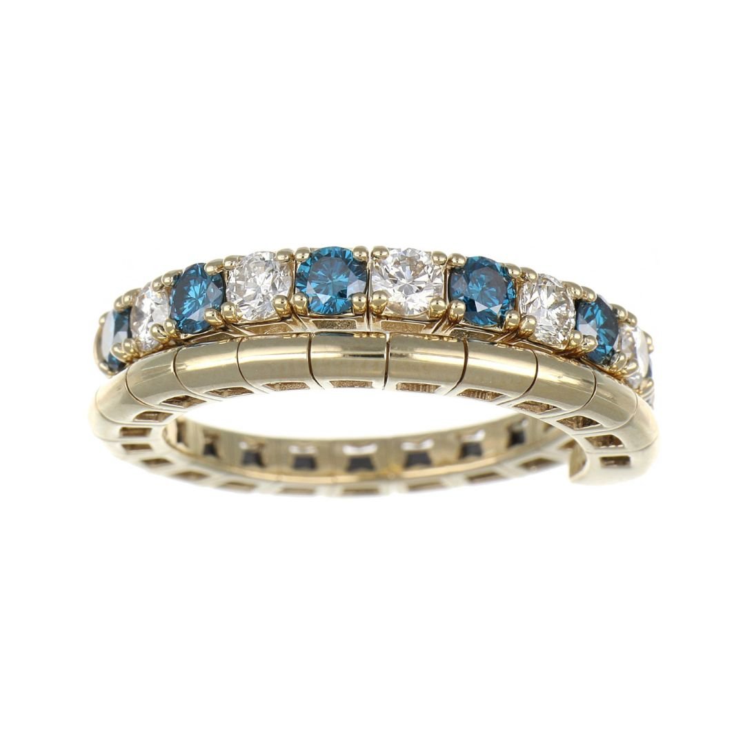 Buy Blue Diamond Flexi Ring (Blue Diamond 0.56 cts White Diamond 0.46 cts.) at Kay's Fine Jewelry