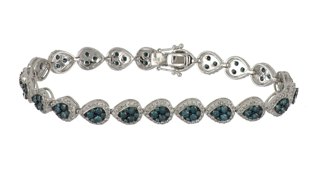 Blue Diamond Ladies Bracelet (Blue Diamond 3.26 cts. White Diamond 2.01 cts.) Not Net