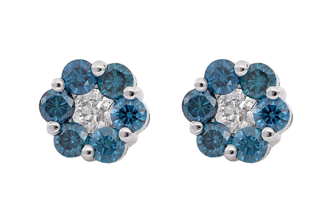 Buy Blue Diamond Ladies Earrings (Blue Diamond 2.8 cts. White Diamond 0.92 cts.) at Kay's Fine Jewelry