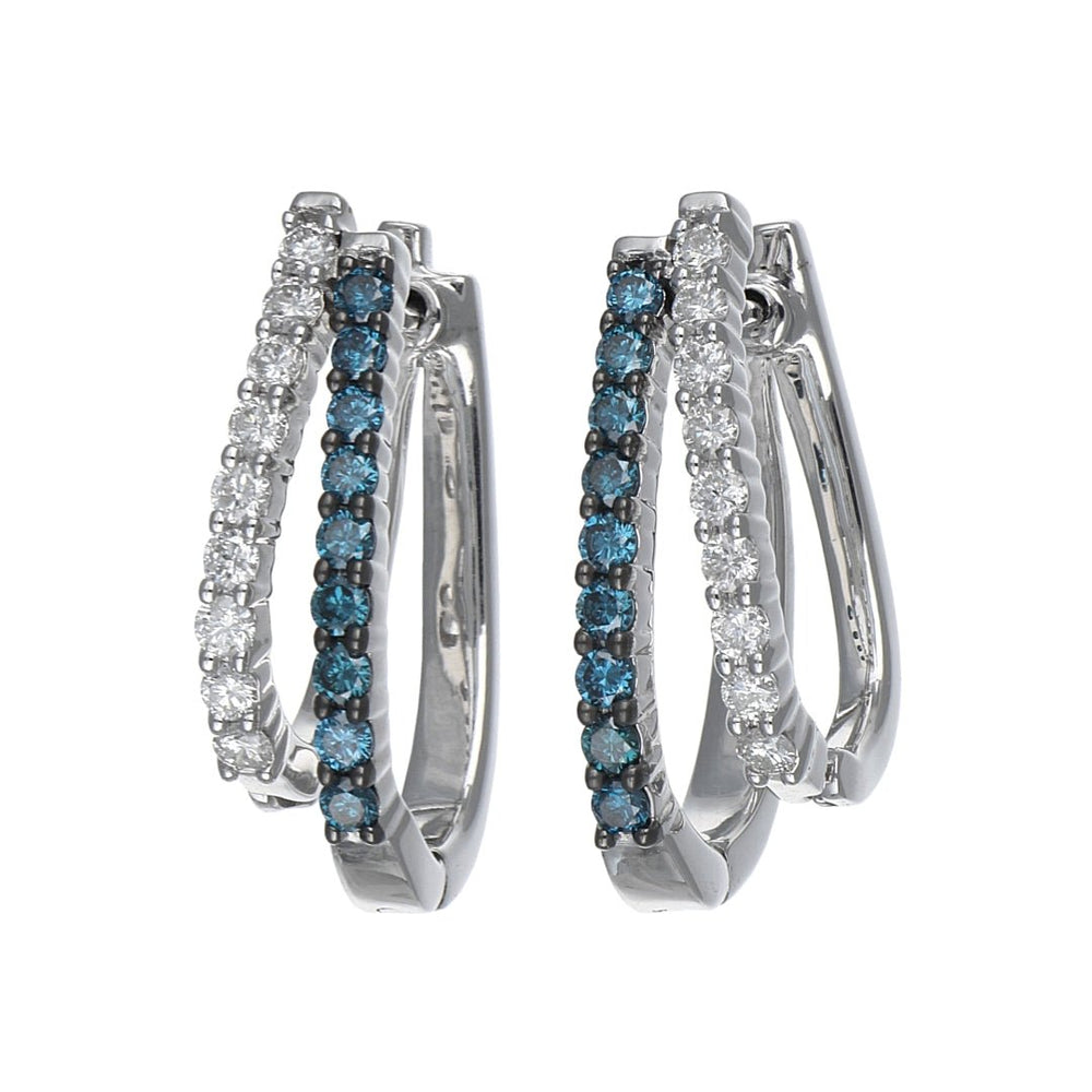 Buy Blue Diamond Ladies Earrings (Diamond 0.5 cts. White Diamond 0.48 cts.) at Kay's Fine Jewelry