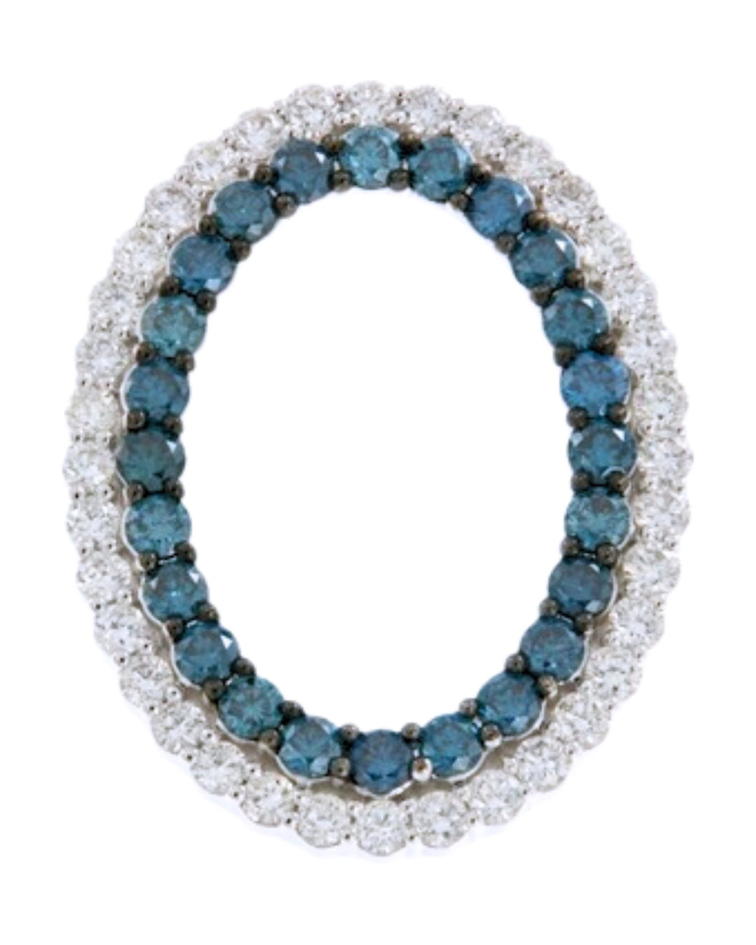 Blue Diamond Ladies Pendant (Blue Diamond 1.24 cts. White Diamond 0.94 cts.) Not Net