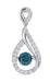 Blue Diamond Ladies Pendant (Blue Diamond 1.27 cts. White Diamond 0.49 cts.) Not Net