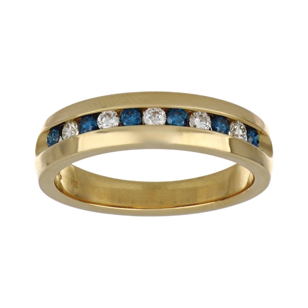 Buy Blue Diamond Men's Ring (Blue Diamond 0.5 cts. White Diamond Included cts.) at Kay's Fine Jewelry