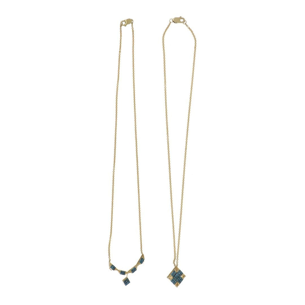 Blue Diamond Necklace (Blue Diamond 0.78 cts.) Not Net
