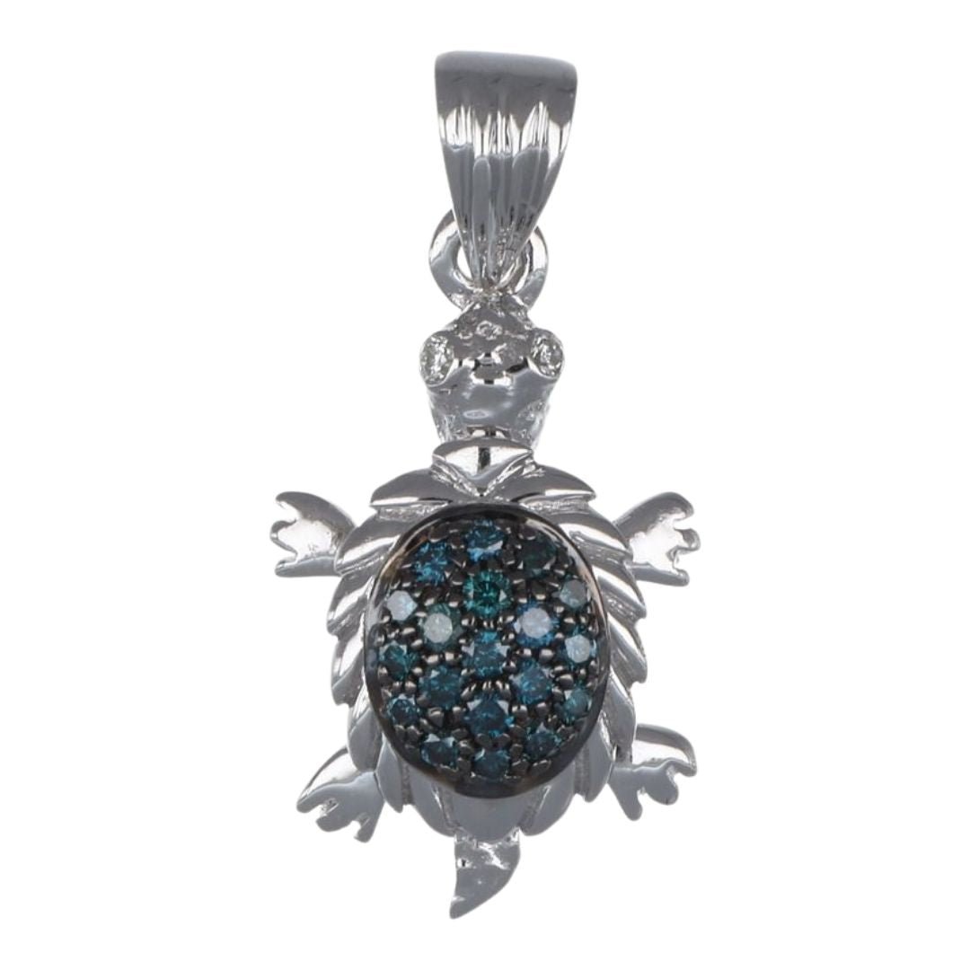 Buy Blue Diamond Pendant (Blue Diamond 0.17 cts. White Diamond 0.02 cts.) at Kay's Fine Jewelry