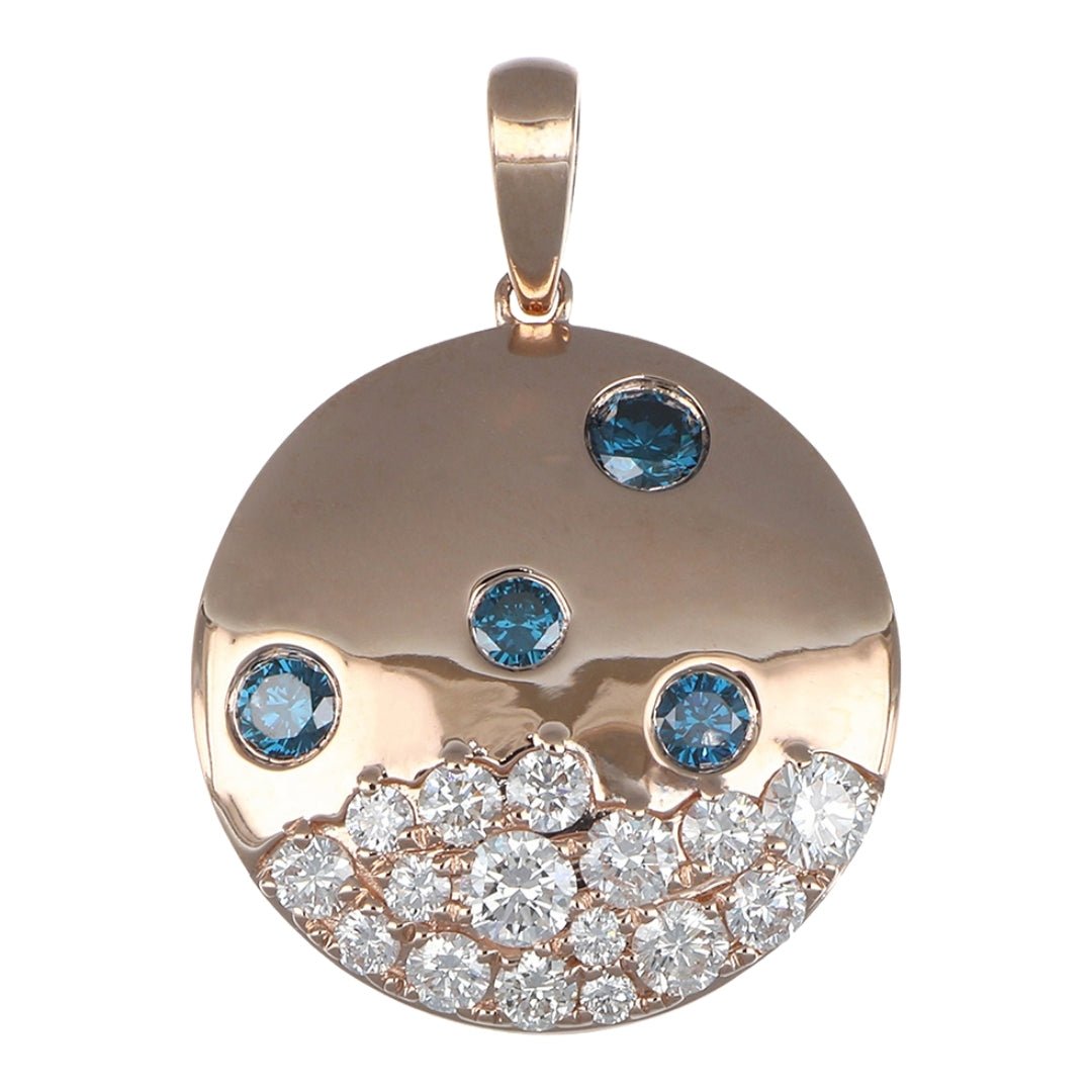 Buy Blue Diamond Pendant (Blue Diamond 0.22 cts. White Diamond 0.52 cts. ) at Kay's Fine Jewelry