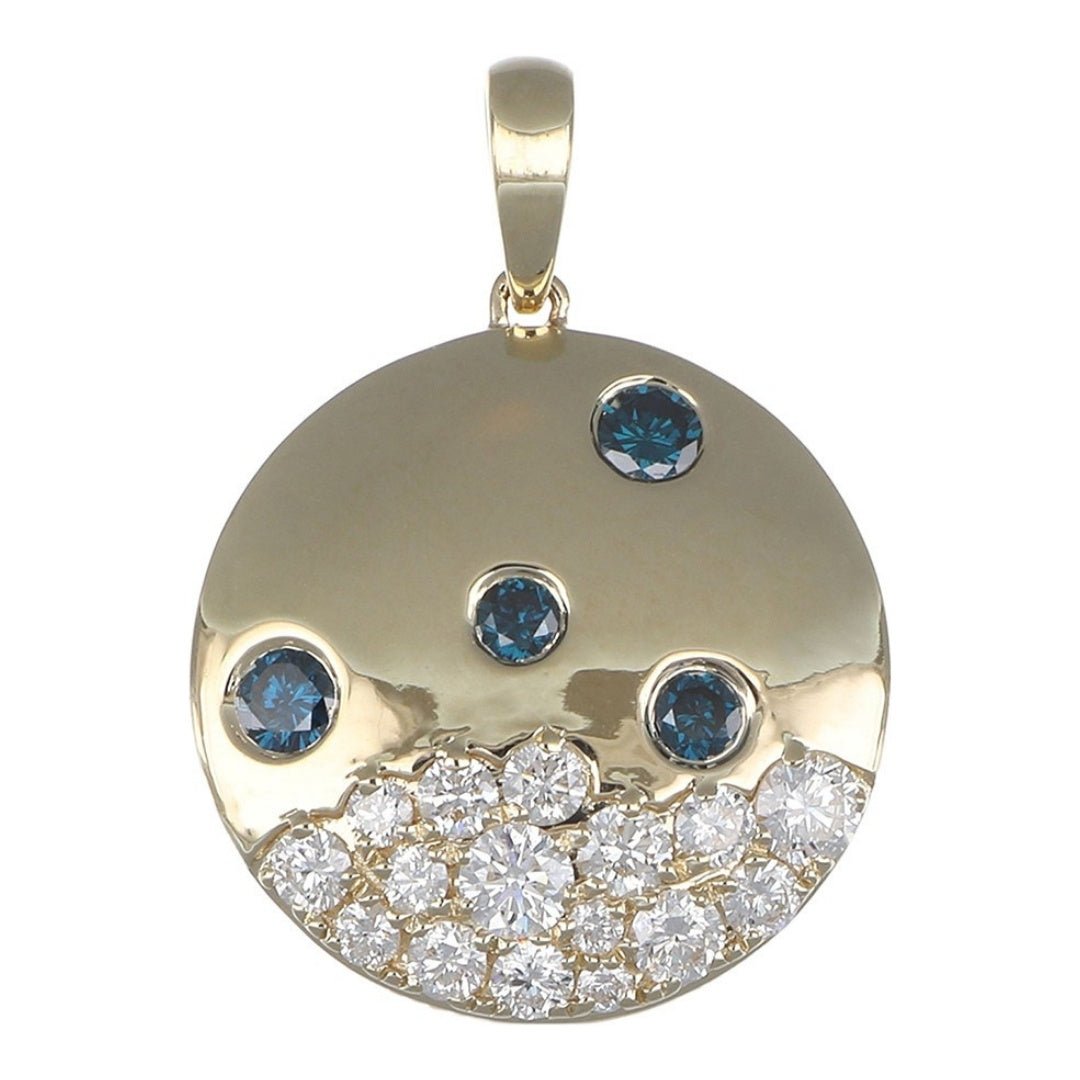 Buy Blue Diamond Pendant (Blue Diamond 0.23 cts. White Diamond 0.51 cts. ) at Kay's Fine Jewelry