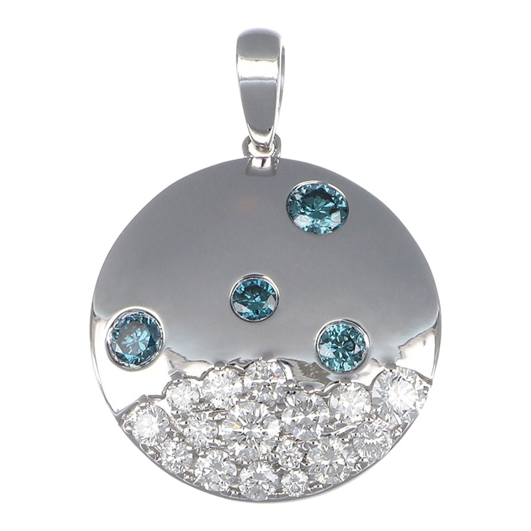 Buy Blue Diamond Pendant (Blue Diamond 0.24 cts. White Diamond 0.51 cts.) at Kay's Fine Jewelry