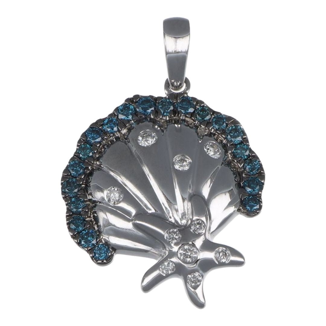 Buy Blue Diamond Pendant (Blue Diamond 0.3 cts. White Diamond 0.12 cts.) at Kay's Fine Jewelry