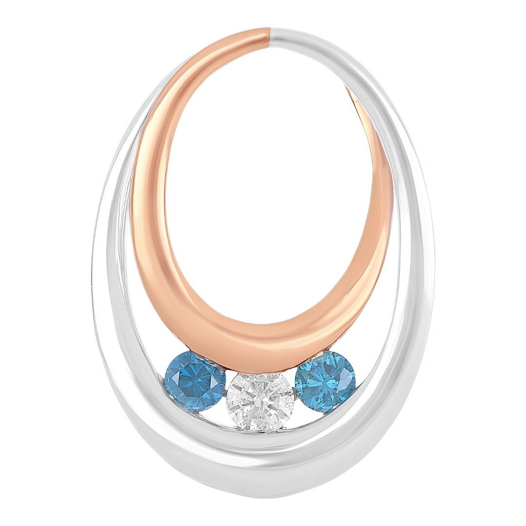 Buy Blue Diamond Pendant (Blue Diamond 0.33 cts. White Diamond 0.19 cts.) at Kay's Fine Jewelry