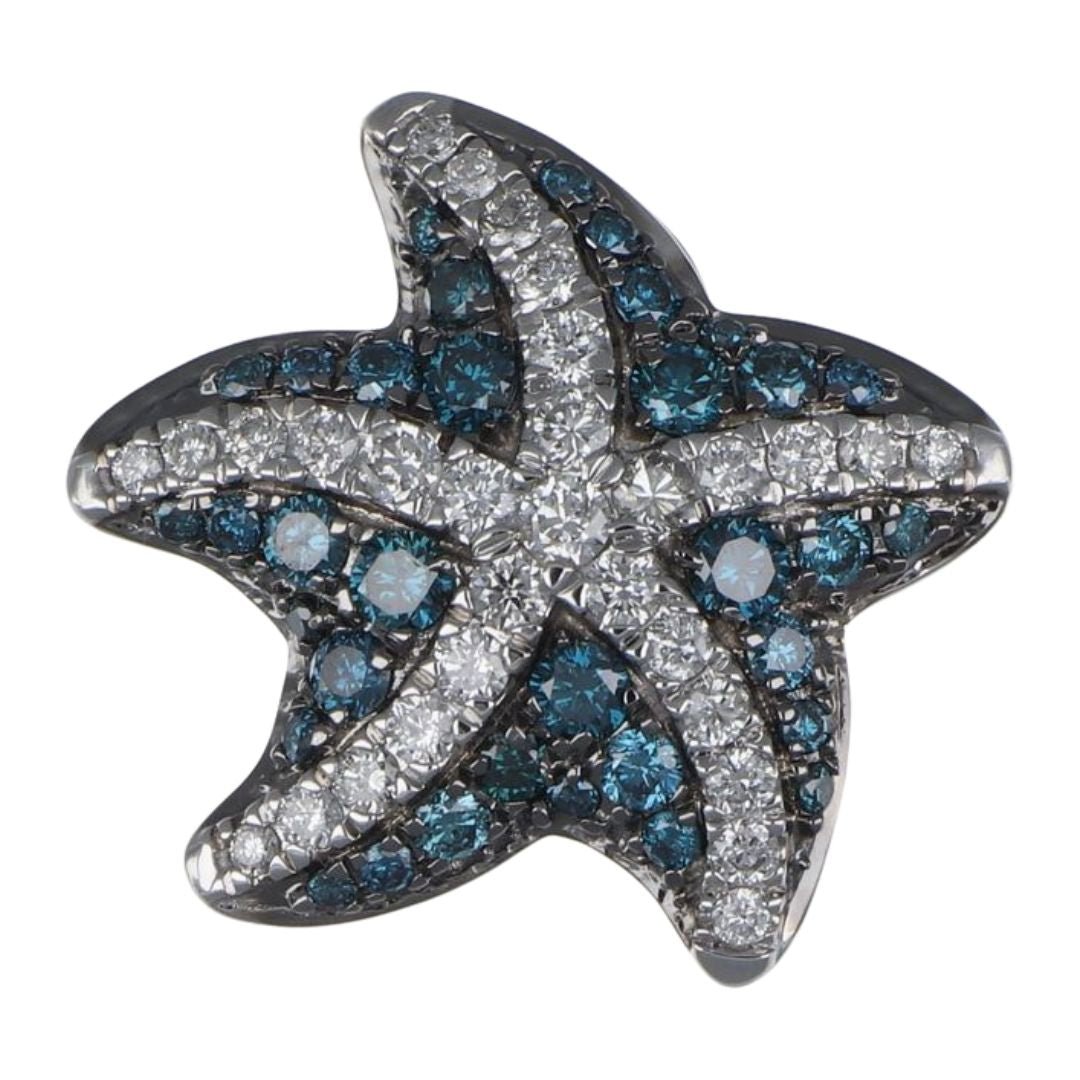 Buy Blue Diamond Pendant (Blue Diamond 0.37 cts. White Diamond 0.26 cts.) at Kay's Fine Jewelry