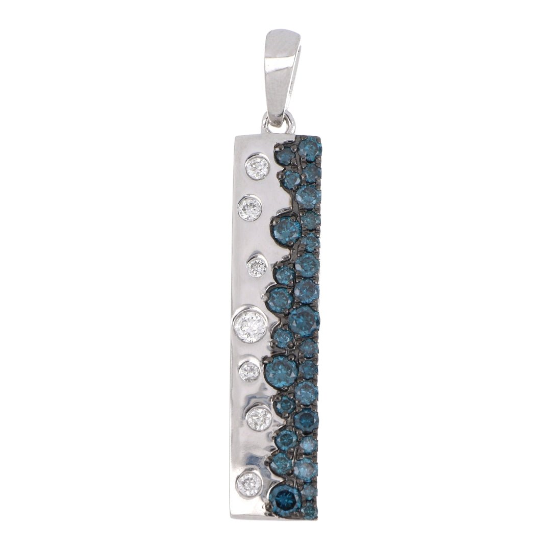Blue Diamond Pendant (Blue Diamond 0.38 cts. White Diamond 0.1 cts.) Not Net