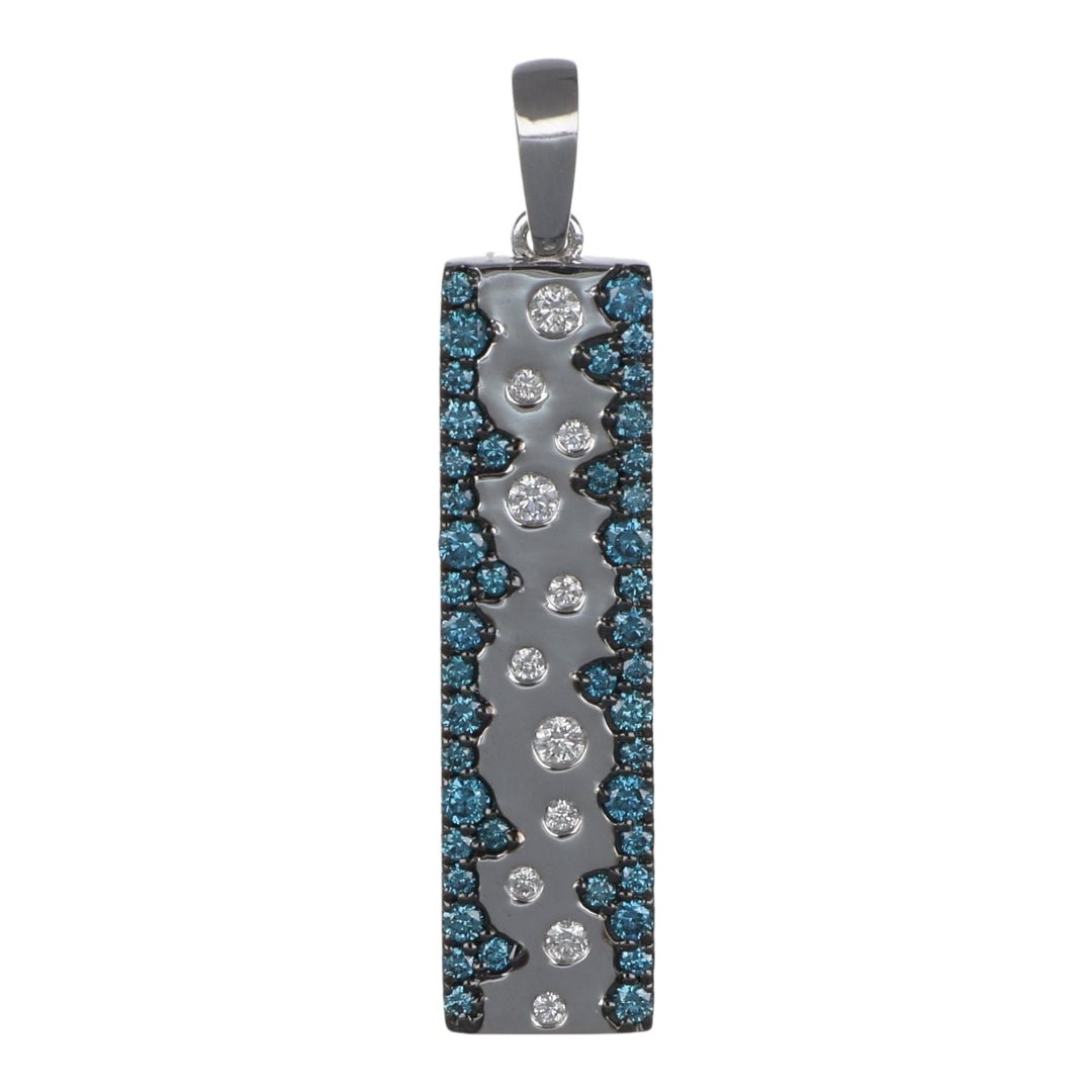 Buy Blue Diamond Pendant (Blue Diamond 0.4 cts. White Diamond 0.1 cts.) at Kay&