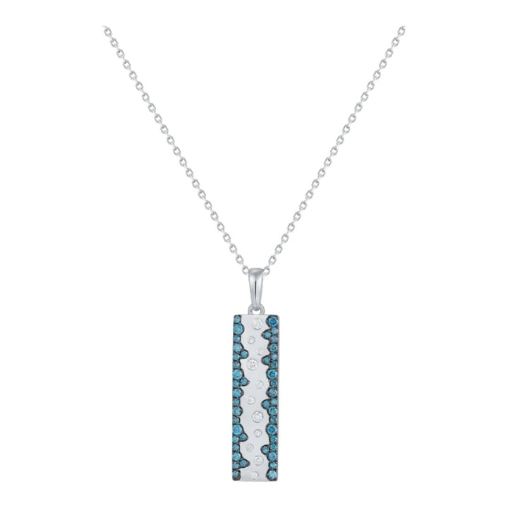 Buy Blue Diamond Pendant (Blue Diamond 0.4 cts. White Diamond 0.1 cts.) at Kay&