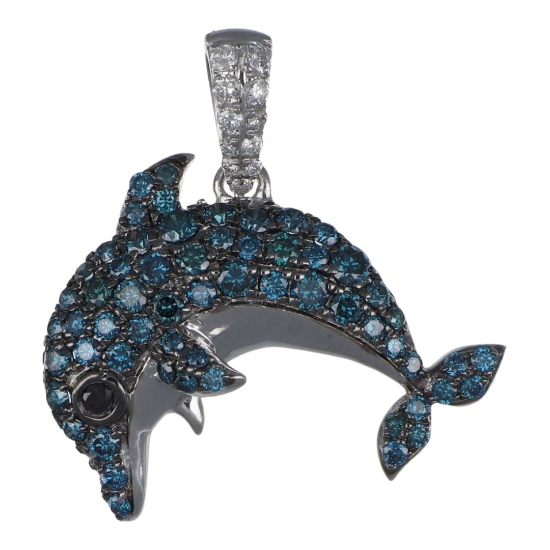 Buy Blue Diamond Pendant (Blue Diamond 0.48 cts. Black Diamond 0.04 cts. White Diamond 0.07 cts.) at Kay's Fine Jewelry