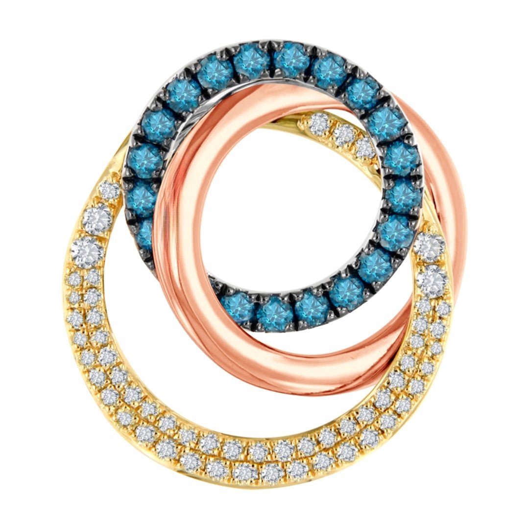 Buy Blue Diamond Pendant (Blue Diamond 0.52 cts. White Diamond 0.34 cts) at Kay's Fine Jewelry